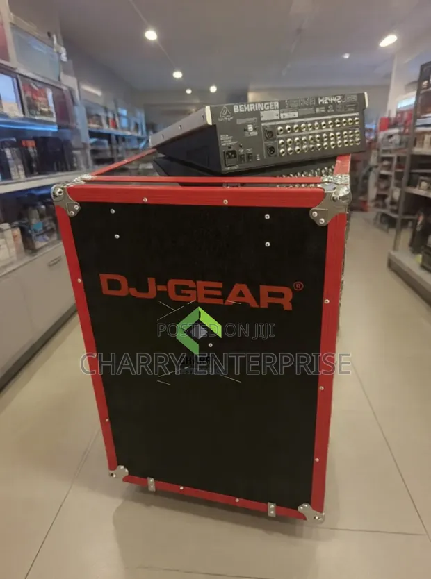 DJ Gear Flight Case Music Rack Box 14U Heavy Duty - 1