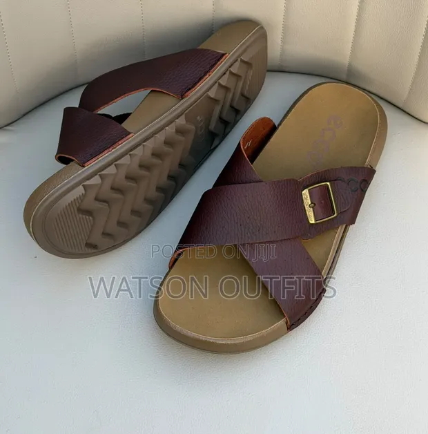Men's Ecco Leather Sandals - Brand New - 1
