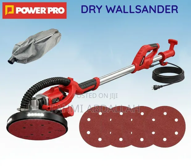 Sandari ya Plasta ya Umeme ya Heavy Duty 1050W yenye Mfuko wa Vumbi & LED - 1
