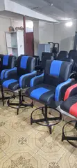 Salon Chair - Sturdy, Black Leather - 2