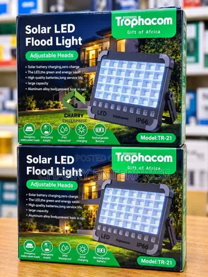 Trophacom TR 21 Rechargeable Solar LED Flood Light - Waterproof