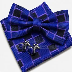Men's Bowtie Package with Pocket Square