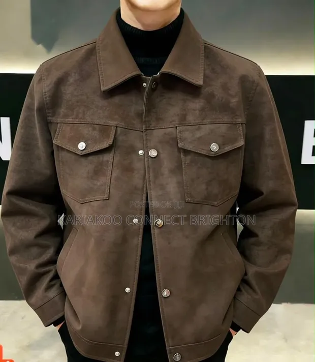 Royal Leather Black Suede Jacket - 1