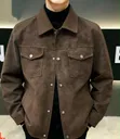 Royal Leather Black Suede Jacket - 1