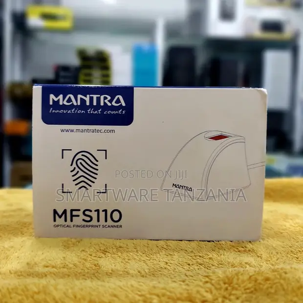 Mantra MFS110 Optical Fingerprint Scanner, USB - 1