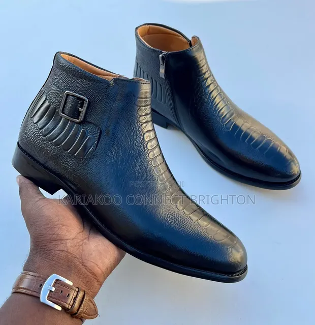 John Foster Chelsea Buckle Ankle Boots - 1
