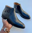 John Foster Chelsea Buckle Ankle Boots - 1
