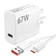 W67 Fast Charger - 67W USB Wall Charger - 3