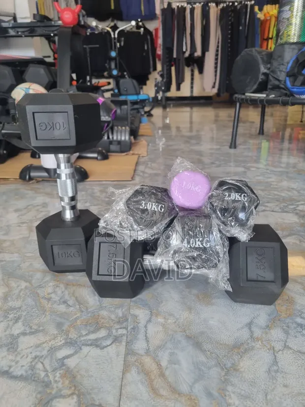 Bodyfit Exagon Dumbbell - Mpya Kabisa - 1