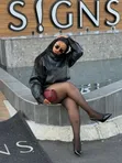 Oversized Leather Biker Jacket + Luxe Accessories - 5
