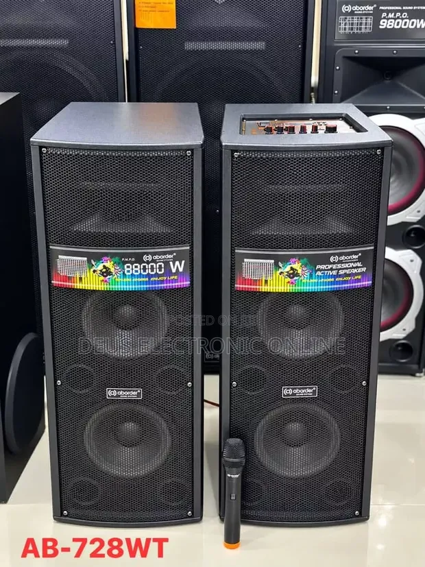 Brand New Aborder 8" Speaker with Wireless Microphone - 1