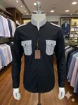 Giorillo Mandarin Collar Shirt - 2