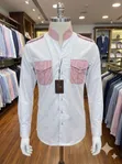 Giorillo Mandarin Collar Shirt - 3