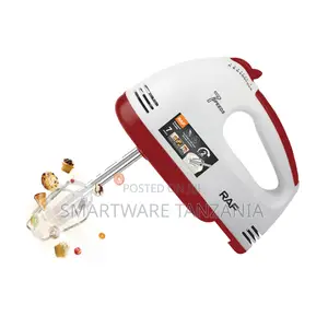 RAF Hand Mixer 260W, 7 Speed Settings, Stainless Steel Attachments