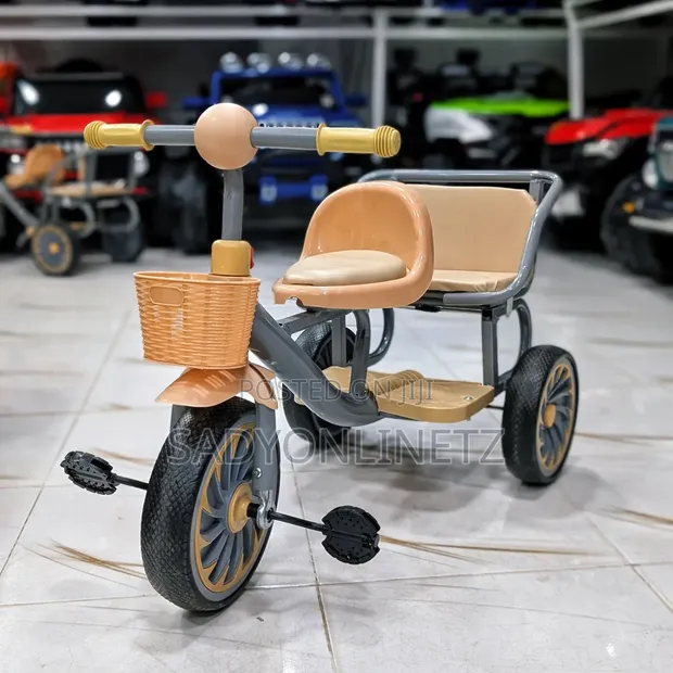 Kids Dual Seat Tricycle - 1