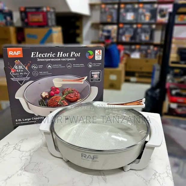 RAF Electric Hot Pot, 6.0L, 1200W, Non-Stick - 1