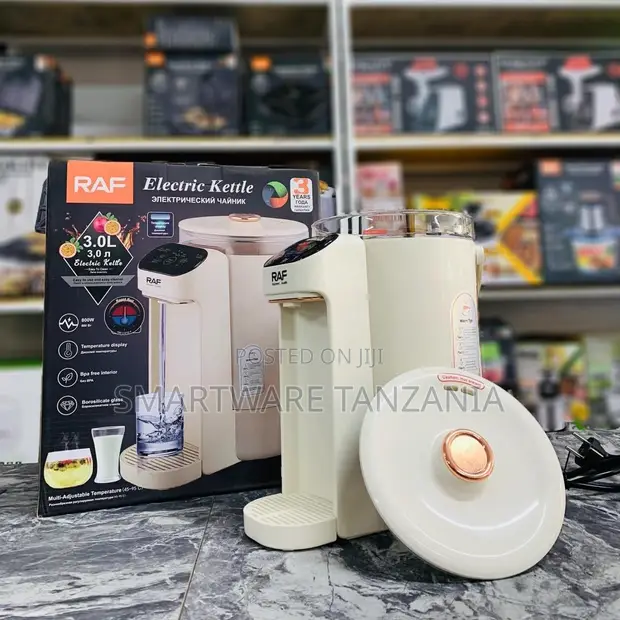 RAF Kettle ya Umeme 3.0L 800W Kioo cha Borosilicate - 1
