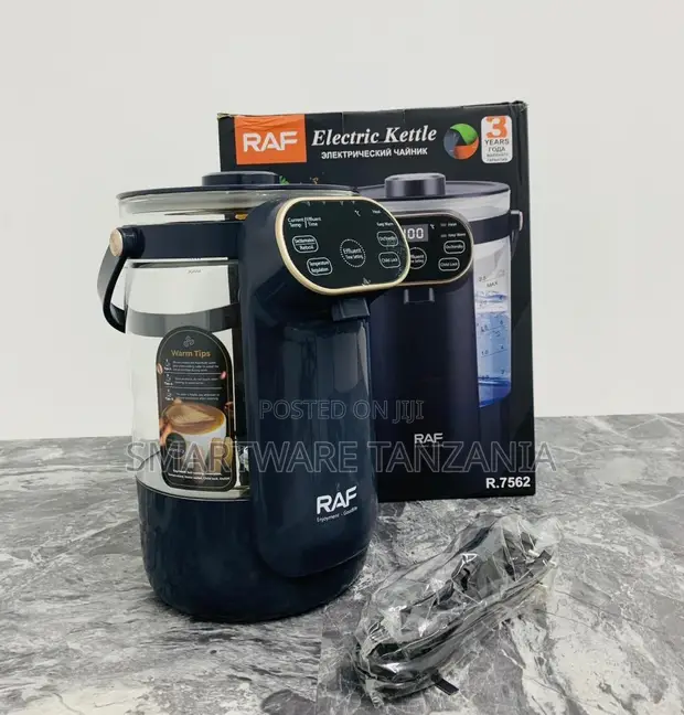 RAF Electric Kettle 2.5L with LED Display, Stainless Steel - 1