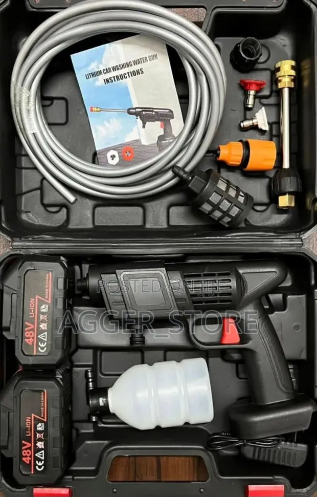 48V Cordless Portable High-Pressure Car Washer (1 Battery) - 1