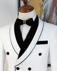 Marco Lorenzo Men's Classic Suit - Black & White - 1