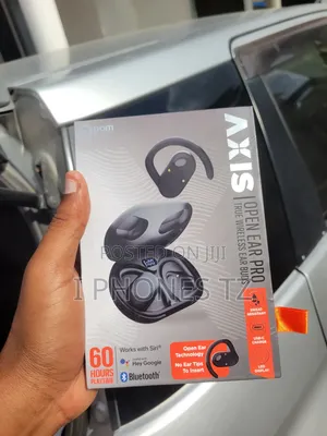 Pom Axis Open Ear Pro Vipaza Sauti vya Kweli Visivyotumia waya