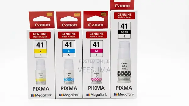Seti ya Chupa za Wino za Canon GI-41S Halisi (Rangi 4) - 1
