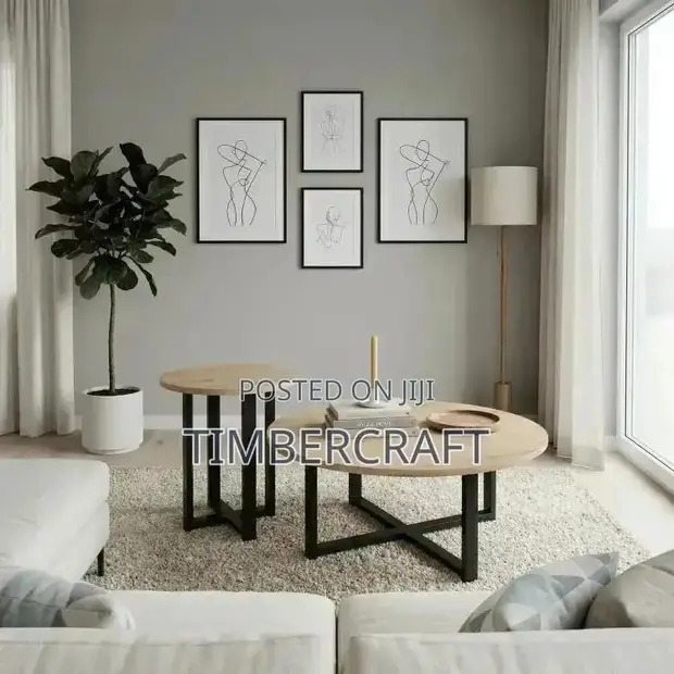 Mesa Coffee Table Set - 2 Piece Round Nesting - 1