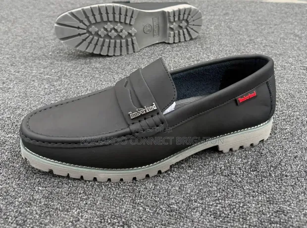 Navy Blue Timberland Loafers - 1