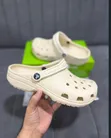 Cream Crocs Clogs - 1