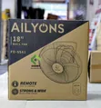 Ailyons 18" Wall Orbit Fan - Easy Control - 2