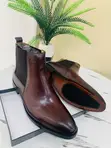 Clarks-Style Black Leather Chelsea Boots - 1