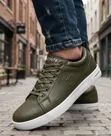 Brown Lacoste Leather Sneakers - 3