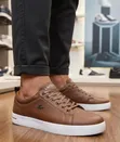 Brown Lacoste Leather Sneakers - 5