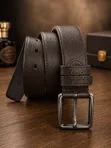 Mkanda wa Ngozi wa Lacoste wa Rangi ya Kahawia - 4