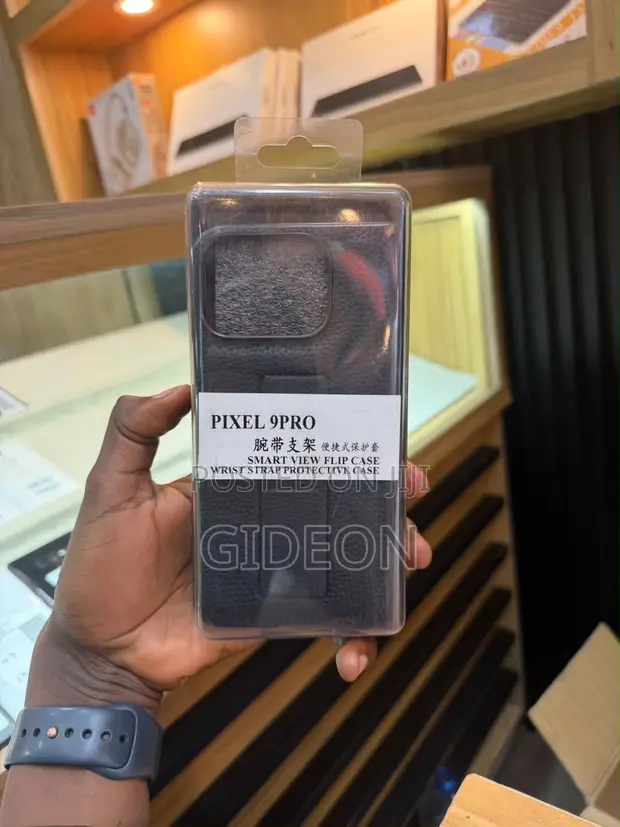 Google Pixel 9 Pro Fold Cover - Black Leather - 1