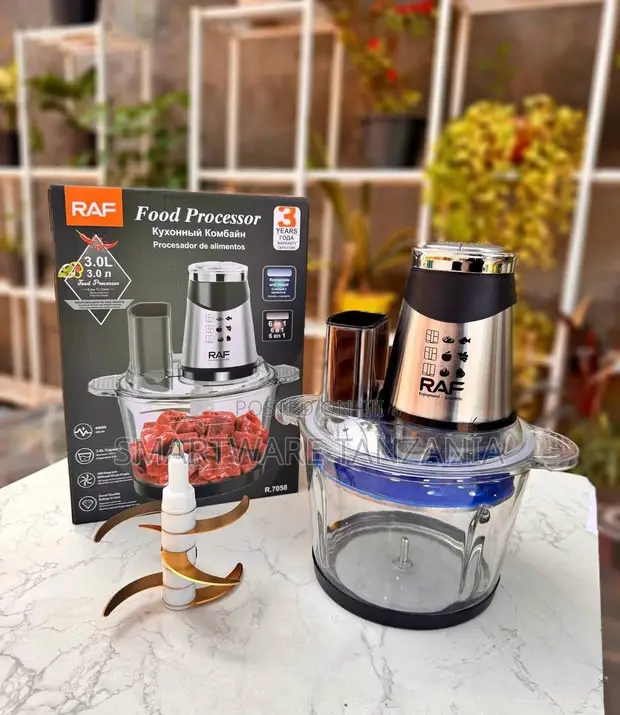 RAF Food Processor 3.0L, 6-in-1, Stainless Steel - 1