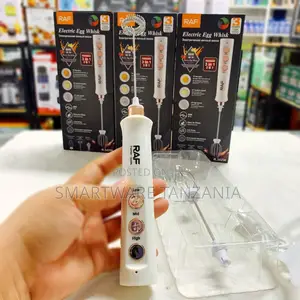 RAF Electric Egg Whisk 80W with 3 Attachments
