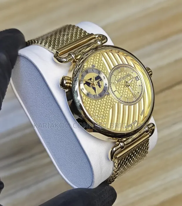 Keep Moving Men's Dual Dial Mesh Strap Watch - 1
