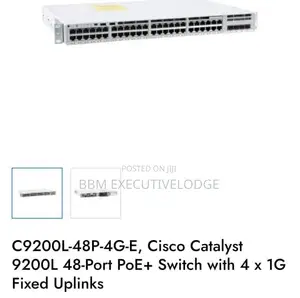 Cisco C9200L-4G-A 48-Port Managed Switch