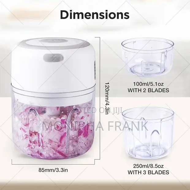 Electric Mini Garlic Chopper - USB Rechargeable - 1