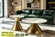 Modern Marble Coffee Table Set - 2-in-1 - 1