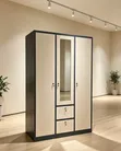 3-Door Metal Wardrobe - 1