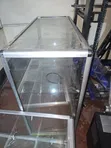 Used Glass Display Cabinet with Aluminum Frame - 1