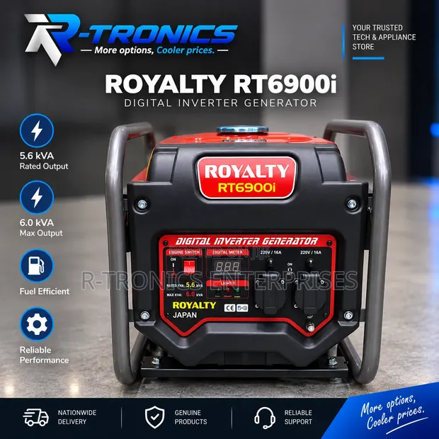 Royality RT6900i Digital Inverter Generator (6kVA) - 1