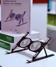 Stendi ya Kupoza Laptop Portable yenye Feni 2 - 2