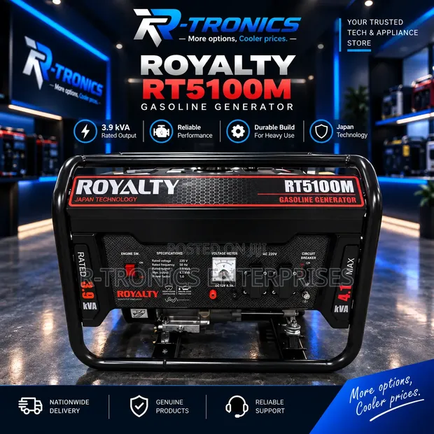 Royalty RT5100M Generator (3.9kVA) - 1
