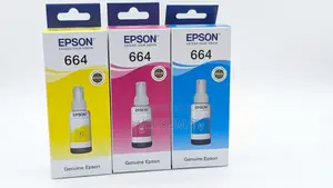Seti Halisi ya Chupa za Rangi za Epson 664 (Manjano, Magenta, Cyan)