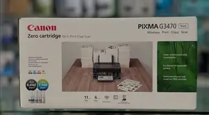 Canon PIXMA G3470 Printeri ya All-in-One Isiyo na Waya ya MegaTank (Rangi Nyeusi)