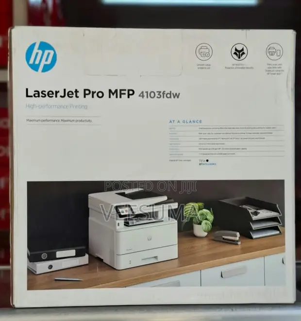 HP LaserJet Pro MFP 4103fdw Printer Nyeusi - 1