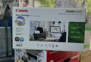 Canon PIXMA G4470 Printeri ya 4-in-1 Isiyo na Waya ya MegaTank yenye ADF